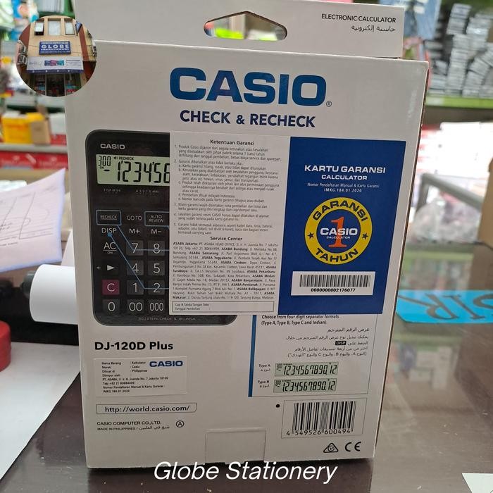 

Calkulator Casio Dj - 120D Plus Check & Recheck 12 Digits (15 X20 Cm)