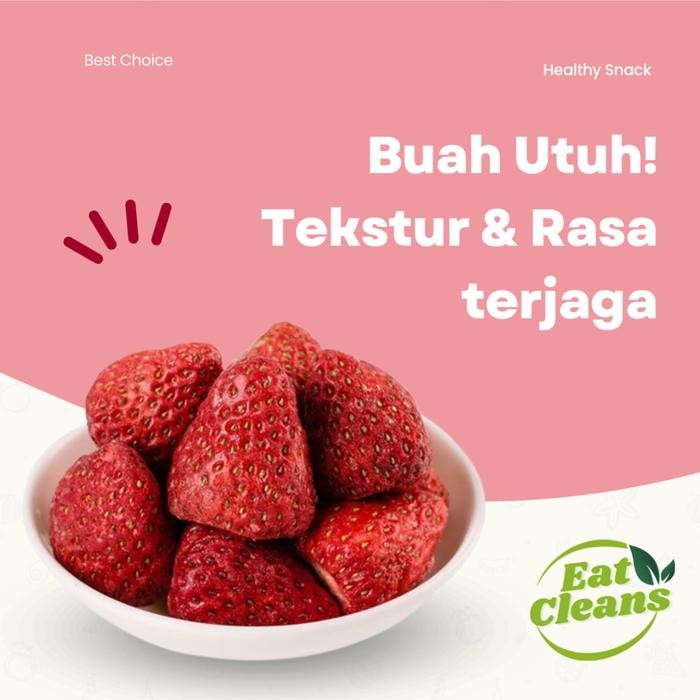 

HALAL Dried Fruit Strawberry Snack Sehat Buah Strawberry Kering Healthy Snack Dried Fruit Snack Diet