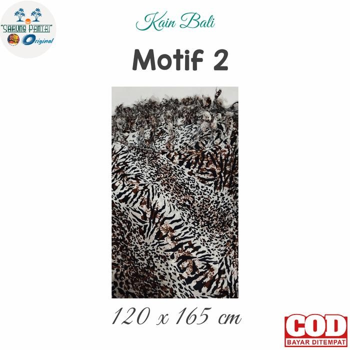 

KAIN PANTAI BALI MOTIF LEOPARD KAIN BALIZZ UKURAN 120 X 165 CM KODE 674