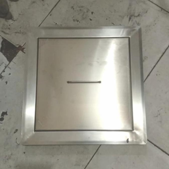 / tutup bak kontrol 40x40 bahan stainless