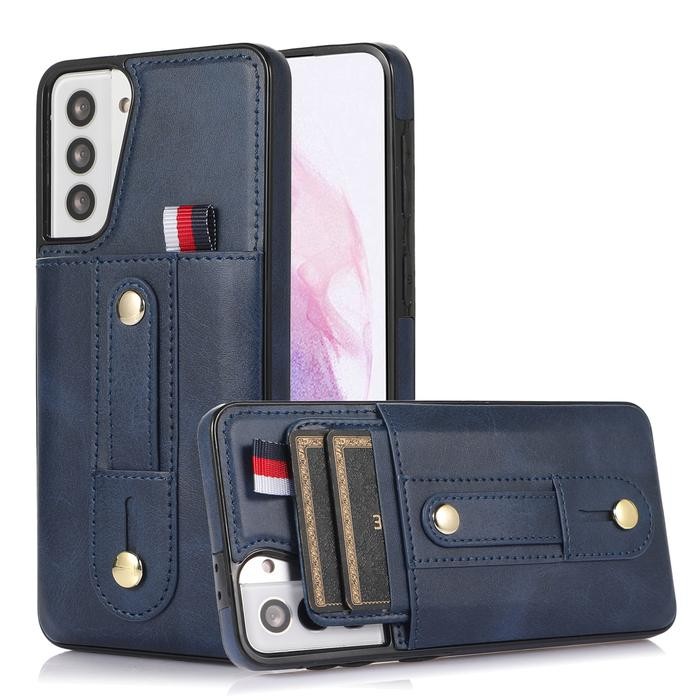 SAMSUNG GALAXY S21, S21 FE - Wallet Card Slots Holder Soft Case Casing