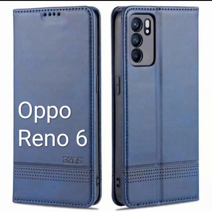 Oppo Reno 6 5G / Reno 6 Flip case Dompet Kulit leather ASUS Original