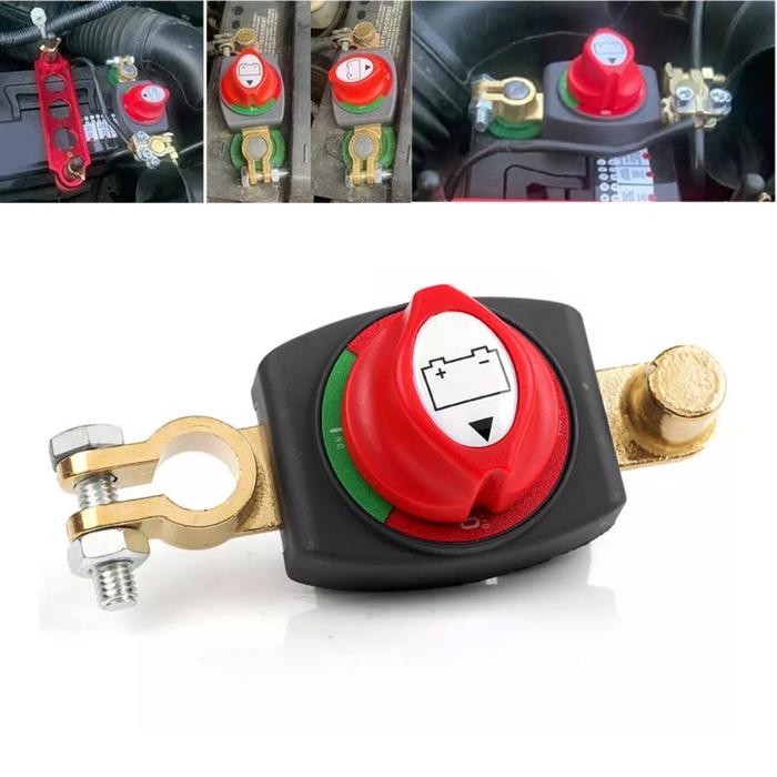 BARU SAKLAR PEMUTUS ARUS AKI MOBIL - BATTERY ENGINE CUT ON/OFF SWITCH 12V 24V 36V 48V