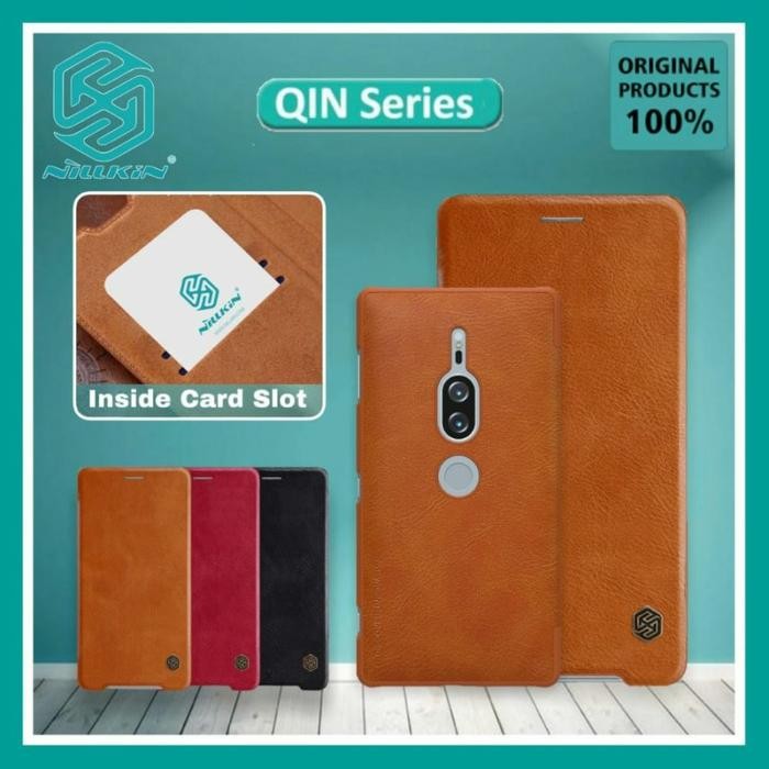 SONY XPERIA XZ2 PREMIUM NILLKIN QIN FLIP CASE WALLET HARD COVER CASING