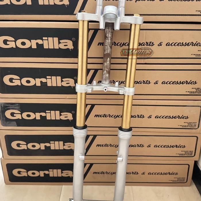 Shock Skok Depan NINJA R Old Gorilla Bottom Silver as Gold pnp Ninja R SS RR ZX