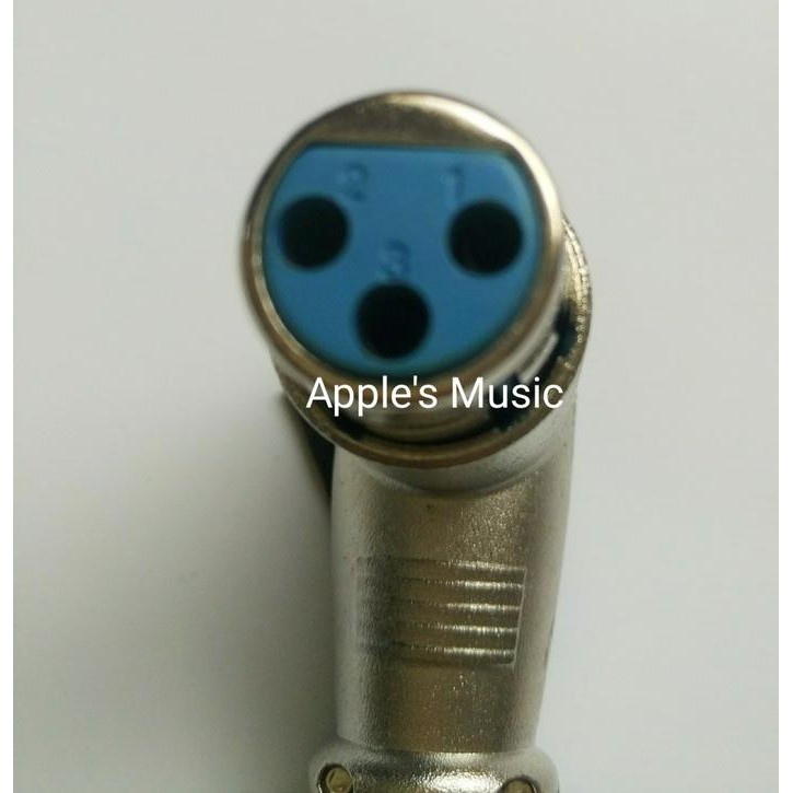 JACK CANON XLR FEMALE BENTUK L FOR AUDIO