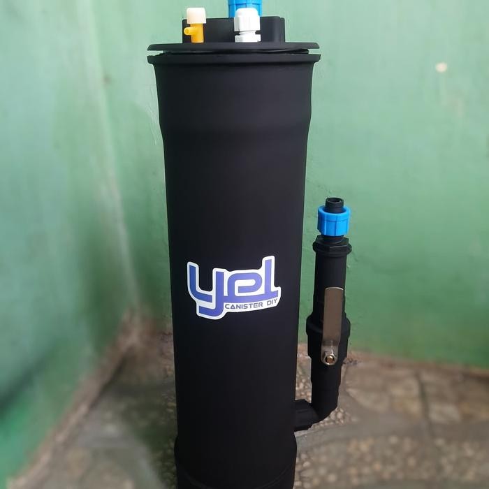 FILTER CANISTER DIY TABUNG + POMPA 1400L/H