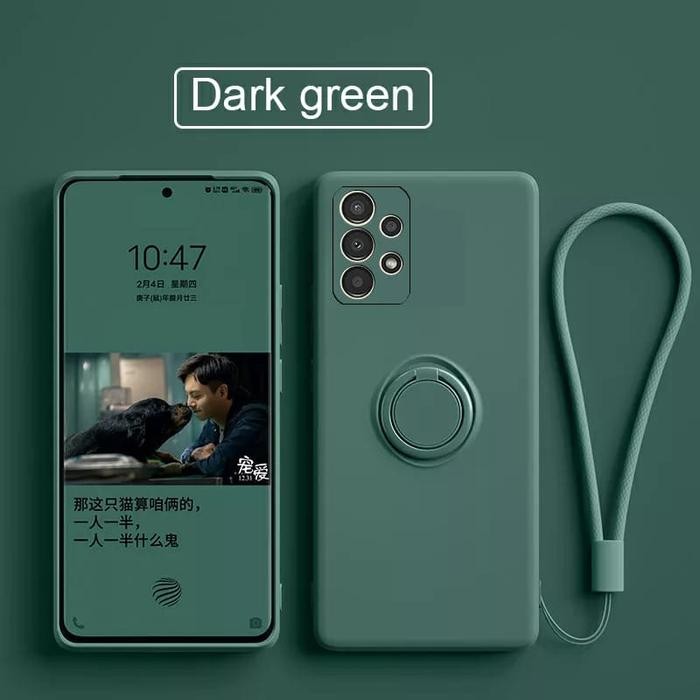 Case Samsung Galaxy A72 Ori Sof Case Ring Cover Protect Camera Casing