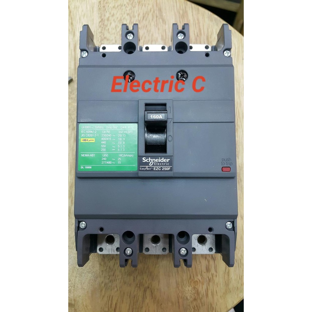 Bagus Schneider Electric / Merlin Gerin / Mccb Ezc 250 F / Nfb 3Phase 160 A Terlariss 