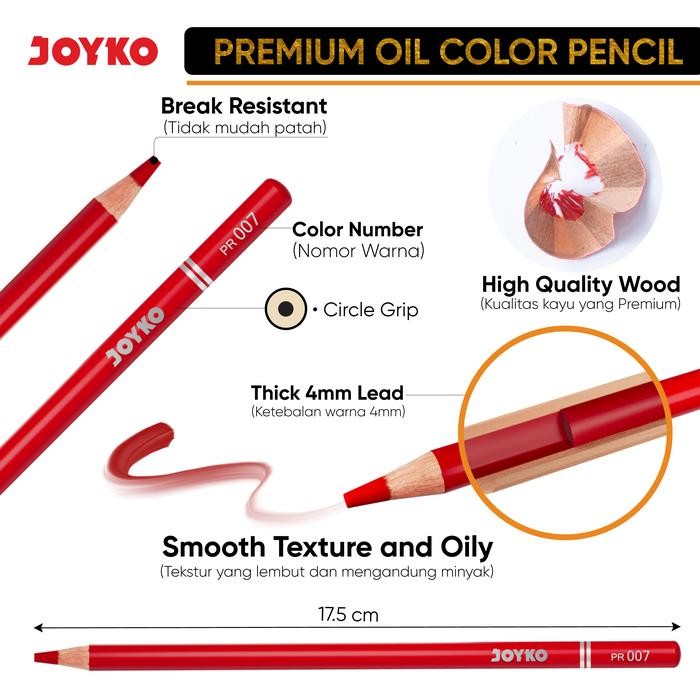 

Promo Joyko Premium Oil Color Pencil Pensil Warna Cp-Tc126 Terlaris