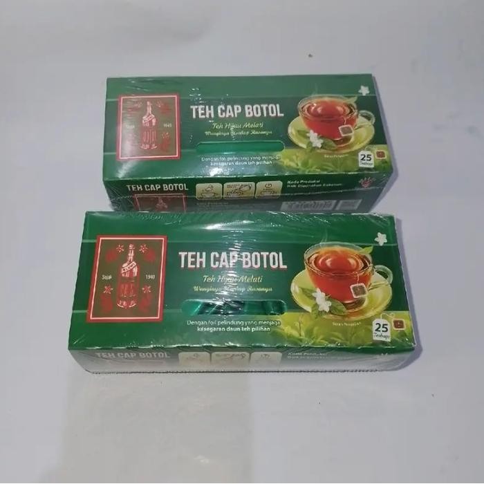 

Promo Paket 5 Box Teh Cap Botol Teh Celup Teh Hijau Isi 25Kantong Melati Tea Kitslimy Tubruk Solo