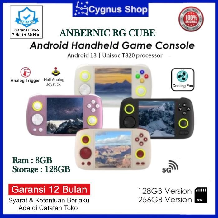 Anbernic RG Cube Konsol Game Retro Handheld Android OS Portable Stok Terbatas