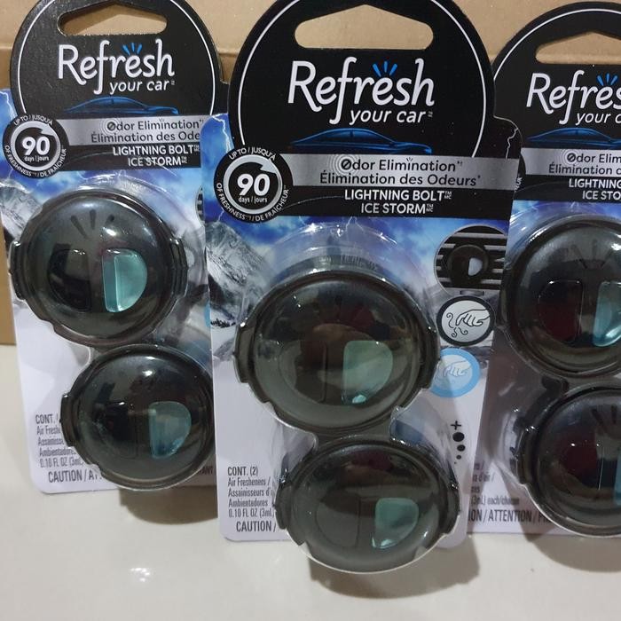 PARFUM MOBIL REFRESH YOUR CAR LIGHTNING BOLD ICE STORM PEWANGI MOBIL