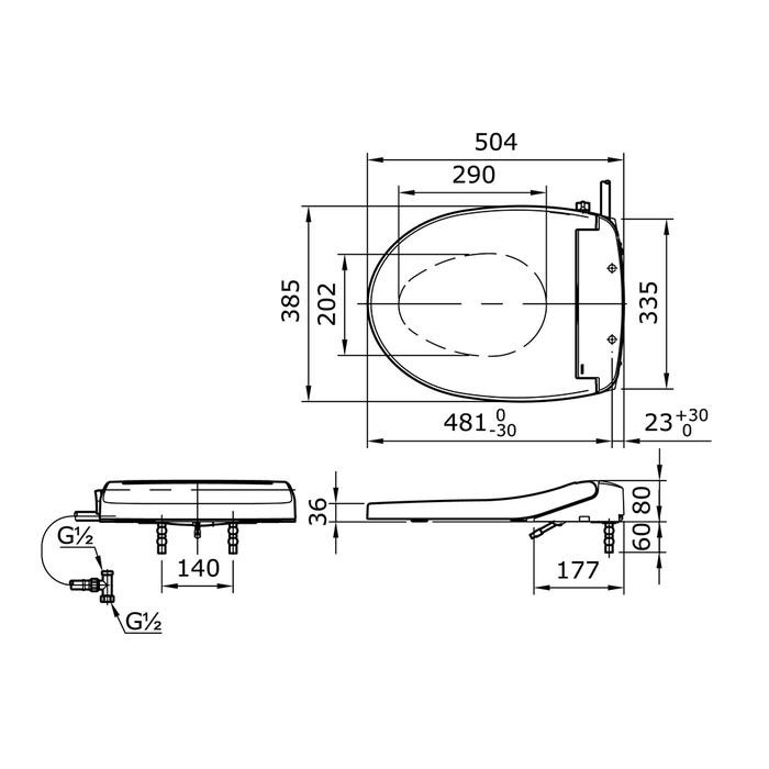 TOTO Eco Washer TCW07S / Tutup Closet TOTO Tcw07s Eco Washer