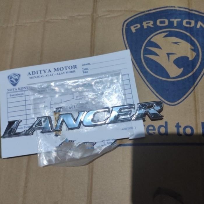 emblem logo merk LANCER CROME bagasi belakang lancer evo 4 CK MR245075