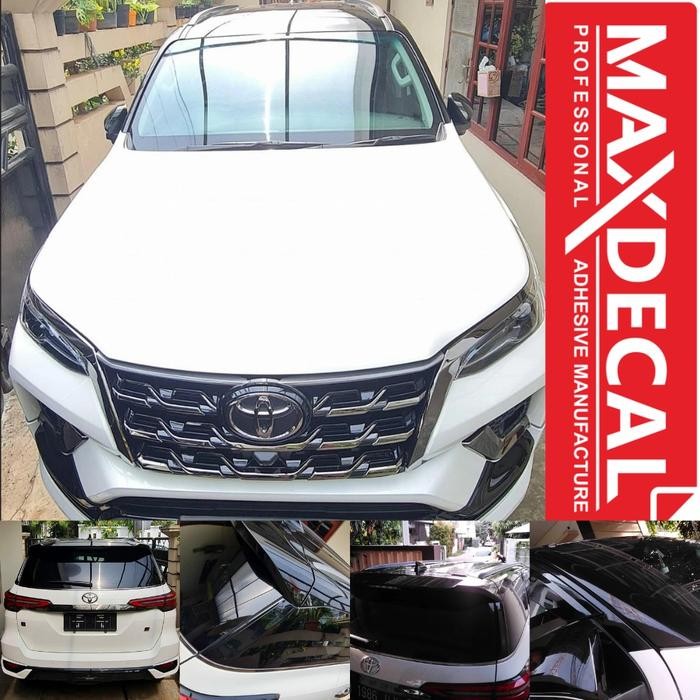 PROMO Premium Wrapping Sticker Mobil Twotone Color Black Piano Glossy