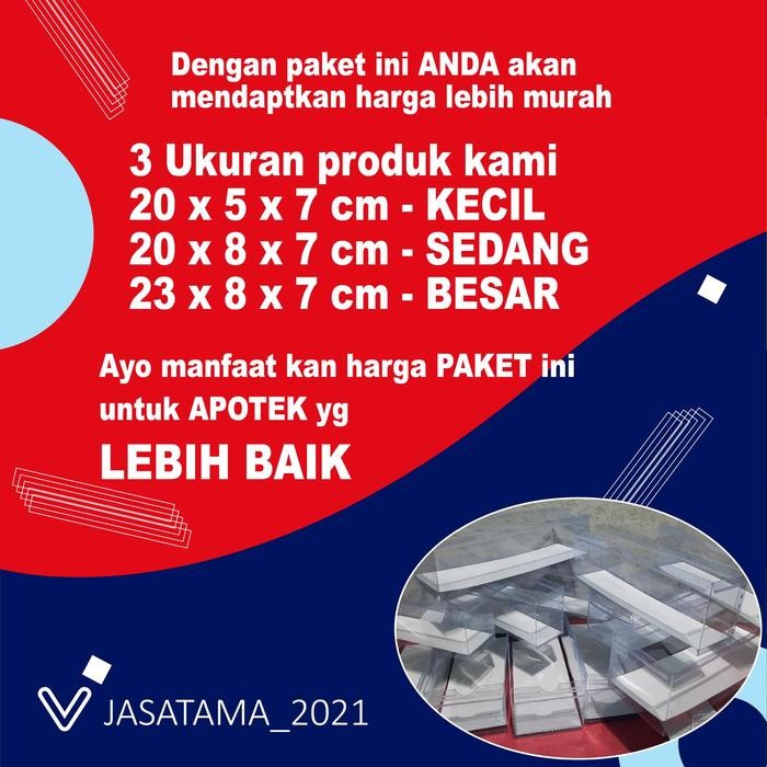 PAKET MURAH KOTAK OBAT MIKA APOTEK / KOTAK OBAT MIKA RUMAH SAKIT