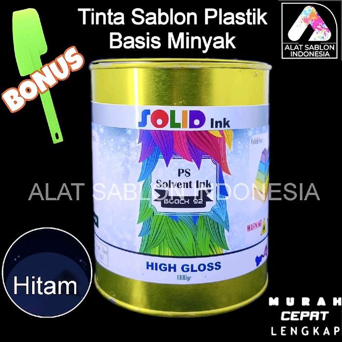 

Bisa E-Katalog! Tinta Sablon Kantong Plastik Karung 1Kg Hitam Black 92 Solvent Based
