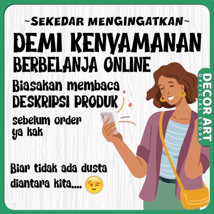 

Jual Rugi! Decorart 60X40 Cm Paket Kaligrafi Jumbo Satu Set 3 Pcs