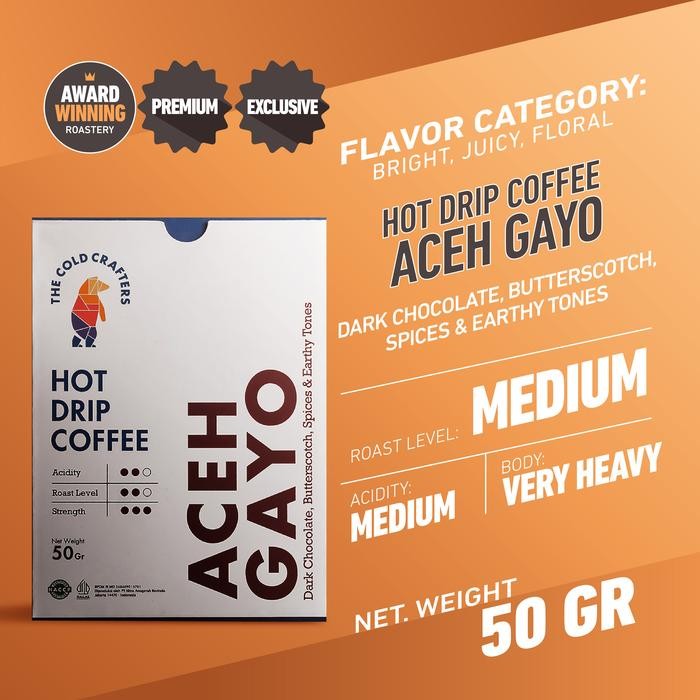 

Coffee Drip Bag The Cold Crafters Easy Drip - Aceh Gayo