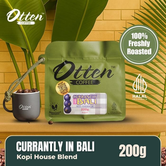 

Currantly in Bali - Kopi House Blend 200gr - Commercial Blend - Biji / Bubuk Kopi Otten Coffee