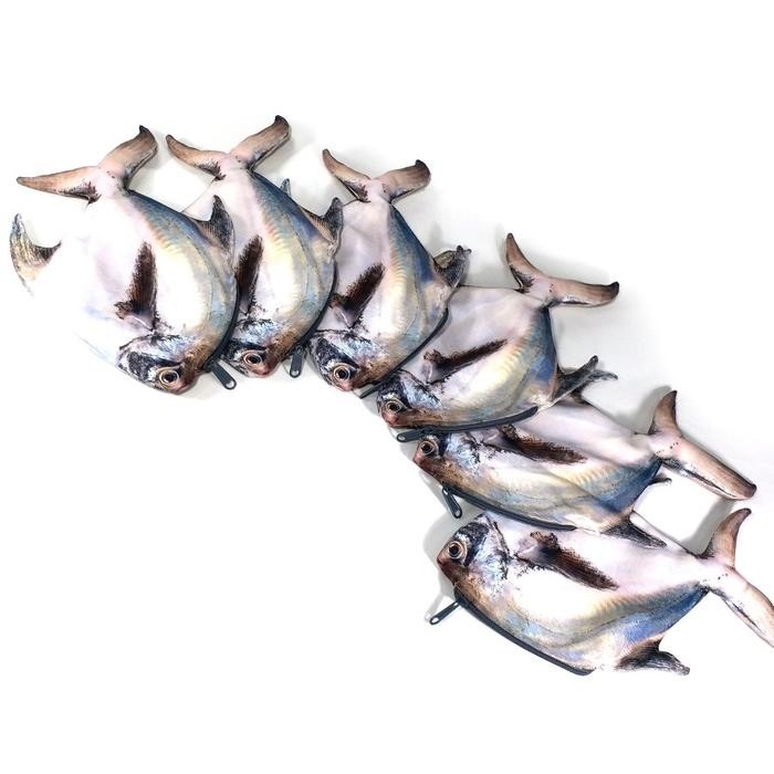 

Tempat Pensil Ikan Bawal Putih Segar Pouch Alat Tulis Premium Unik Stationery