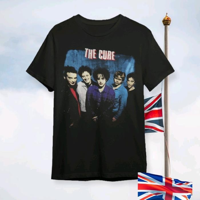 Kaos Band Brithis Rock The Cure Swing Tour 1989 Katun Uni Oversize/The Cure Band Swing Tour 1989