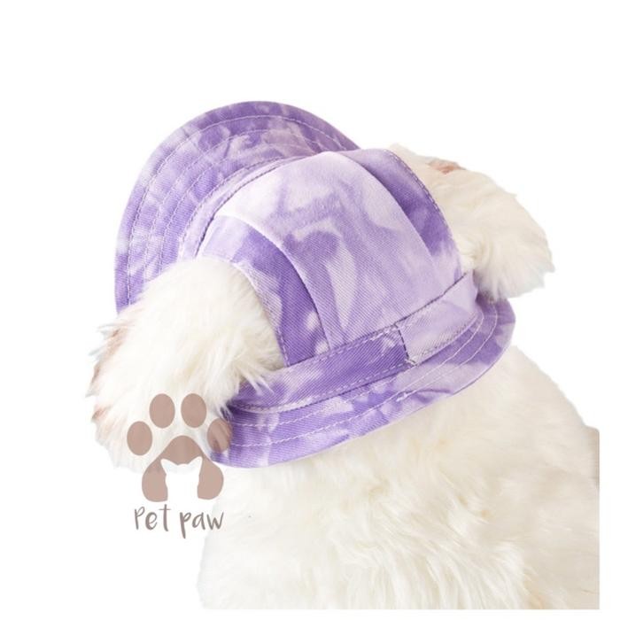 Topi Anjing Kucing Aksesoris Hewan Premium Import New Beach Hat Topi Pantai Beach Cap Aksesoris
