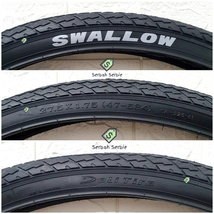 JTTOP" BAN LUAR SEPEDA 27.5X1.75 SWALLOW DELI TIRE 27.5 X 175 1.75 27.5X175 275X175 275X1.75 MTB