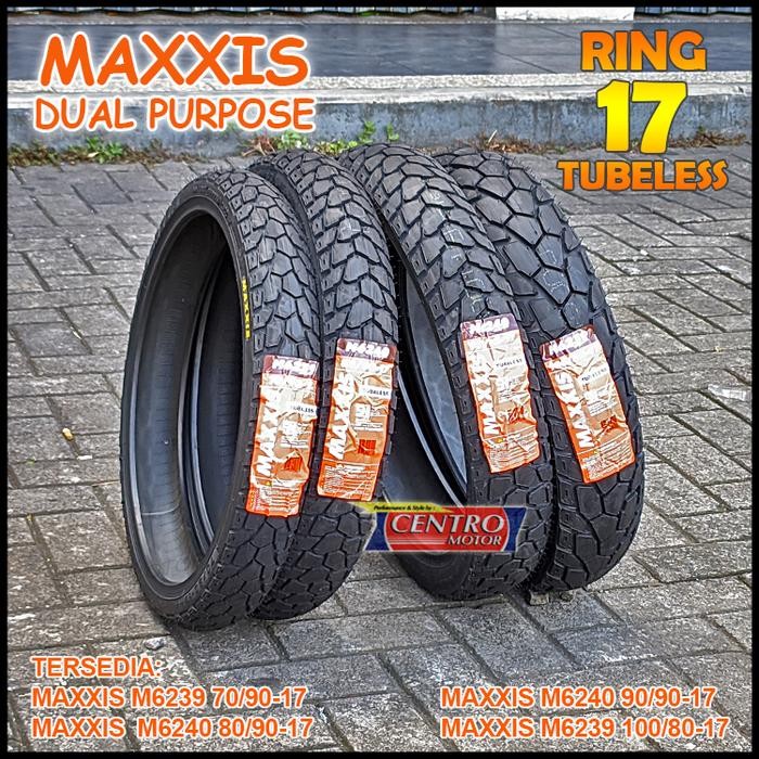 BAN DUAL PURPOSE MAXXIS M6239/M6240 RING 17 TUBELESS.