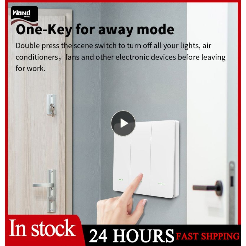 Tuya Free Pasting 9 Scene Switch Tuya Smart Switch Support Alexa Home