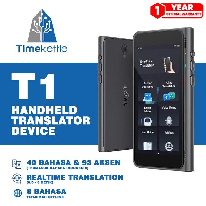 Timekettle Fluentalk T1 Translator Alat Penterjemah Bahasa