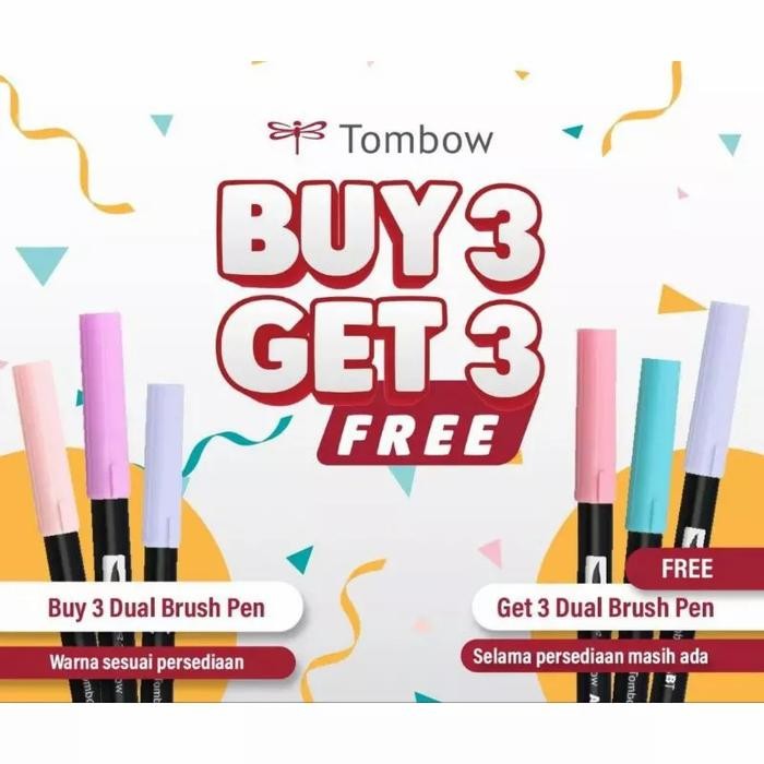 

Abt Tombow Dual Tip Brush Pen Art Maker Spidol Kuas Kaligrafi Warna