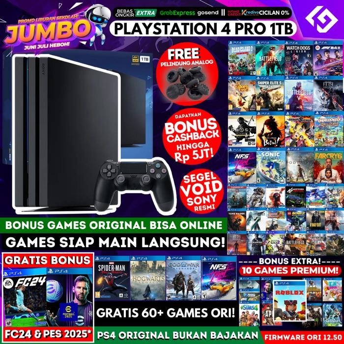 PS4 Pro 1TB Ori dan Bergaransi/Playstation/PS 4 bukan Slim/Fat