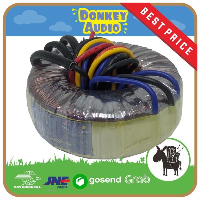 Travo Trafo Toroid 2A 12V Ct Donut Rawamps Original #Gratisongkir