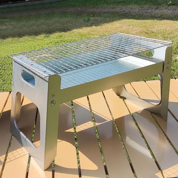 panggangan bbq grill pan alat wajan panggang kompor bakaran sosis/sate arang bakar pemanggang ikan