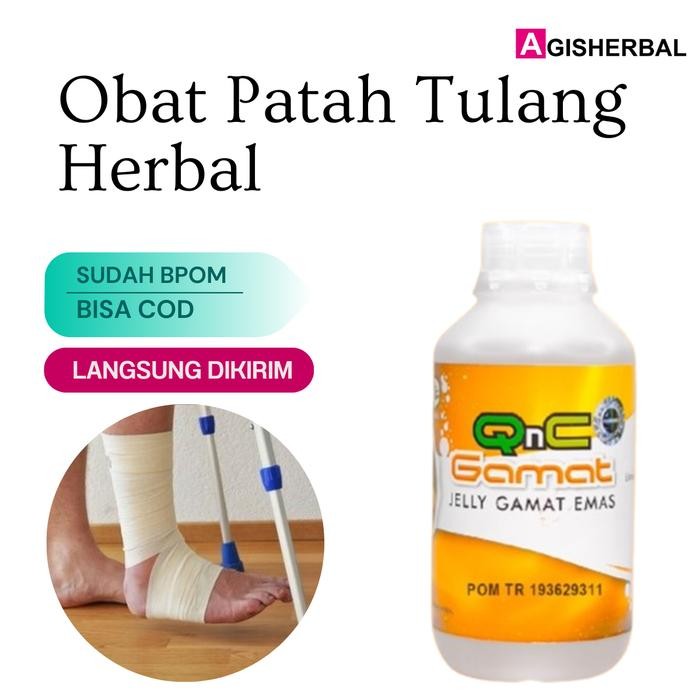 Obat Herbal Patah Tulang Qnc Jelly Gamat Emas