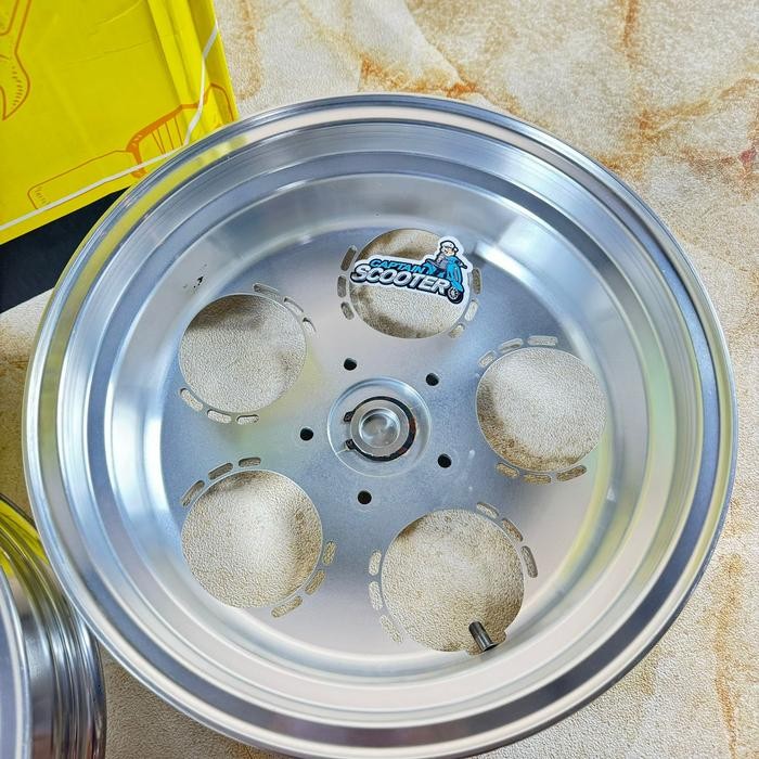NC JECT Velg W325 Silver Vespa Sprint PrimaveraGTS LXSRing12 Second