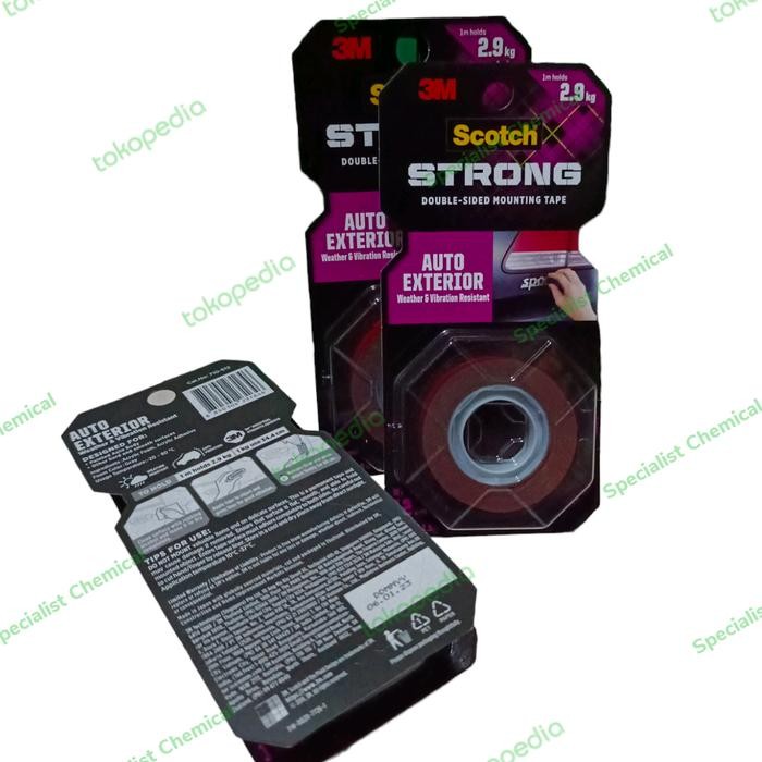 

Stok Baru Double Tape 3 M Scotch Strong Auto Exterior Perekat 710-S12 2.9kg