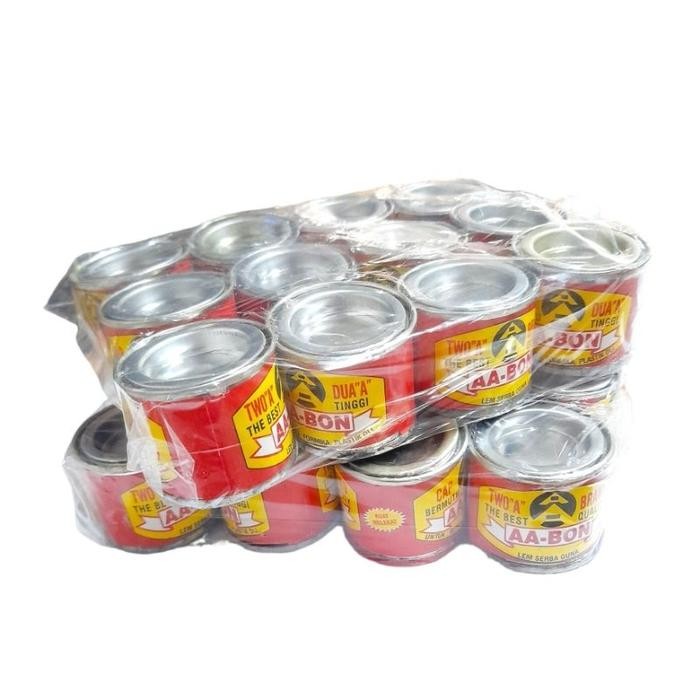 

Stok Baru (12pcs) Lem AA-BON CAP DUA / Lem Serbaguna Murah Lusinan / Lem Kuat