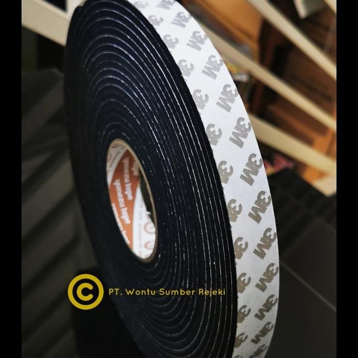 

Stok Baru Soft Tape / Double Tape Eva Foam 3M, hitam, 24 mm x 5 meter tebal 5mm