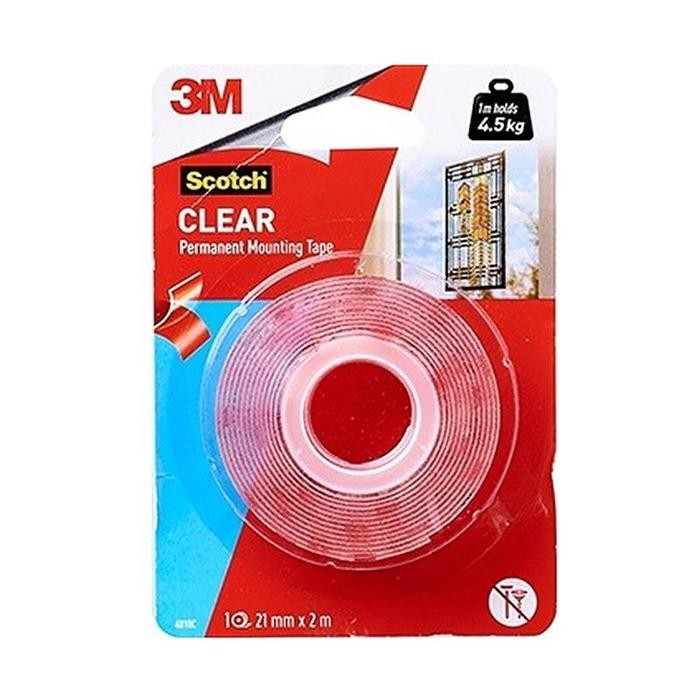 

Stok Baru Double Tape 3M Scotch Clear Permanent Mounting Transparan 4010C 4,5KG