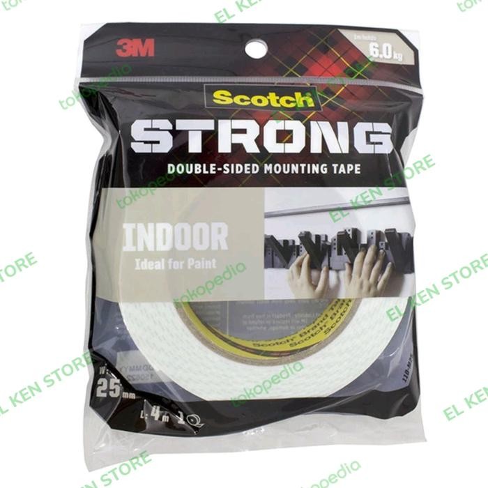 

Stok Baru Scotch Indoor 7kg Strong Double Tape Mounting 24mm x 3m