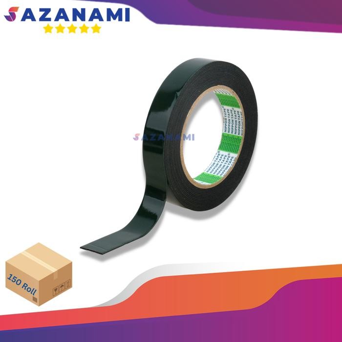

Stok Baru 1 BOX Nippon Double Tape Foam 1" Inch x 5m Double tape hijau busa 3M
