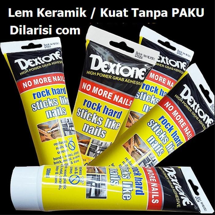 

Stok Baru Lem Dextone No More Nails Lem keramik dinding besi batu super kuat