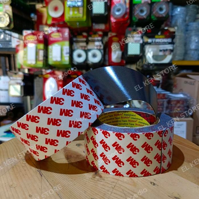 

Stok Baru Double Tape 3 M Isolasi BB Black 48mm x 4m Perekat Pe Foam