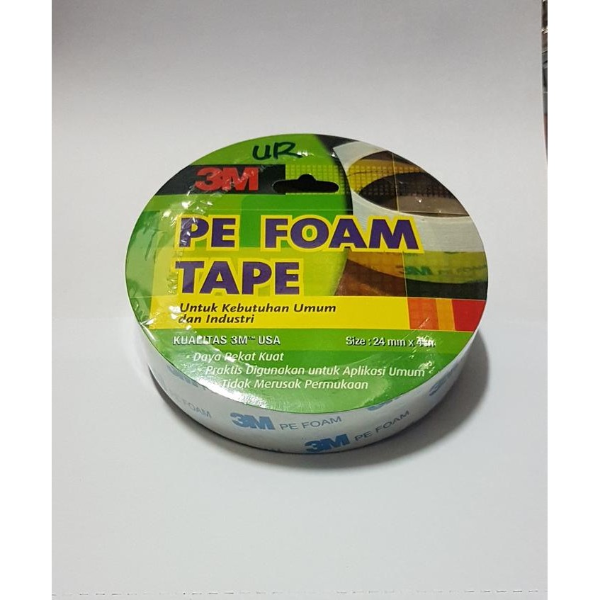 

Stok Baru 3M Double Tape PE Foam Original 24mm x 4M Warna Abu-Abu Kualitas USA