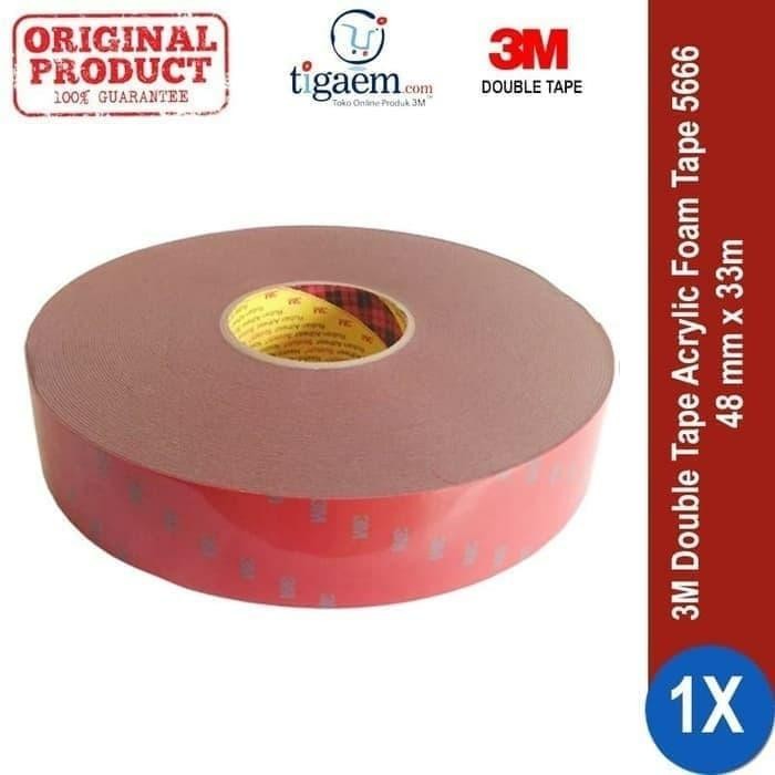 

Stok Baru Double Tape Aft 5666 3M Ukuran 48mm x 33M Perekat 3M Acrylic Foam Tape