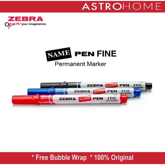 

Terlaris Zebra Namepen Spidol Permanent Marker Oil Base - Tinta Tahan Lama Dan Cepat Kering -