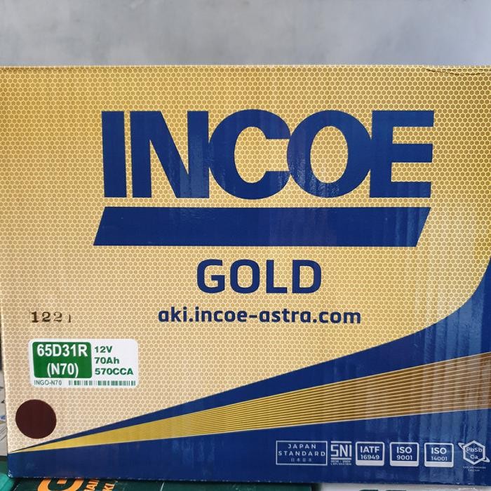 Aki Mobil INCOE GOLD ASTRA N70 70AH